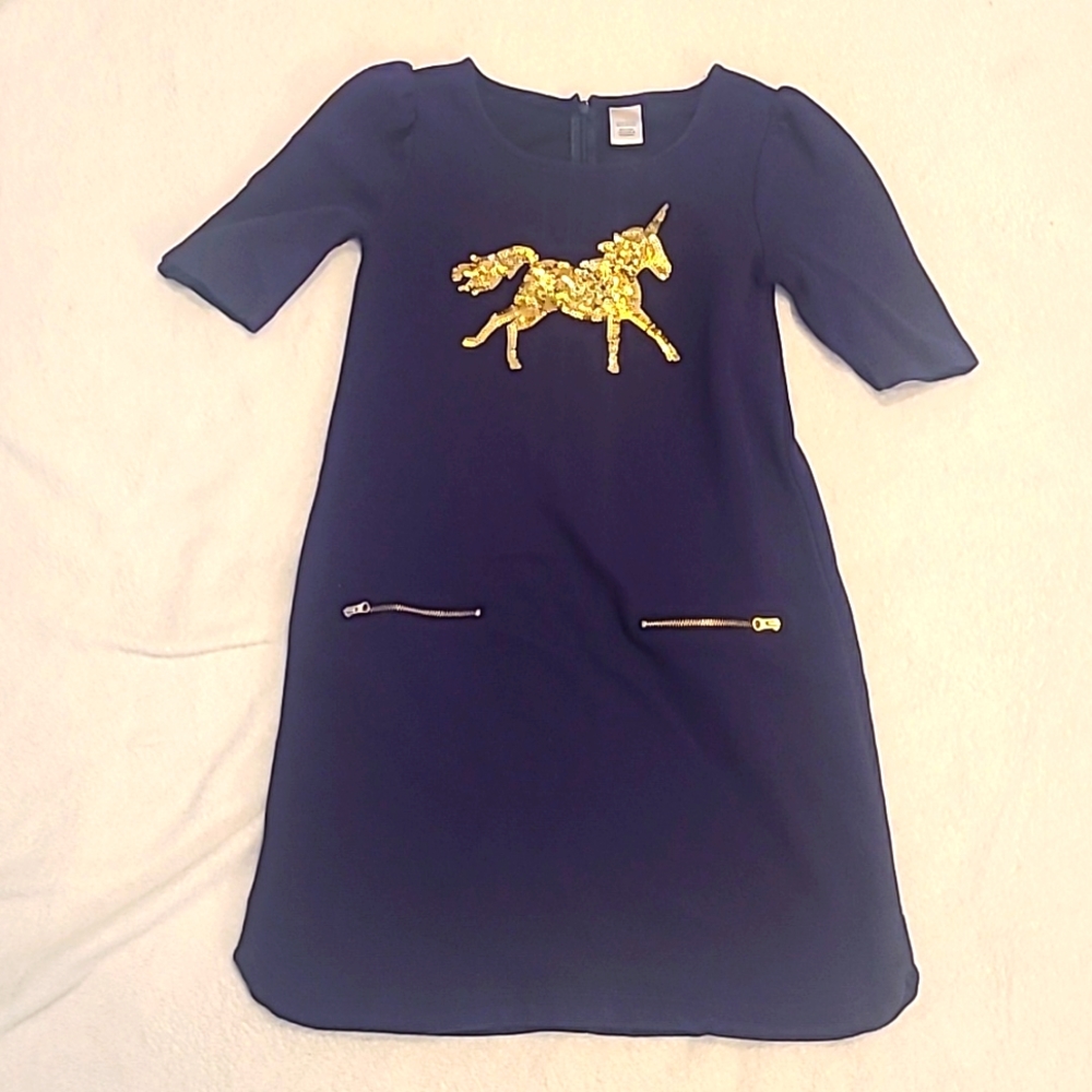 Navy blue girl's Gymboree dress size 12